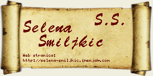 Selena Smiljkić vizit kartica